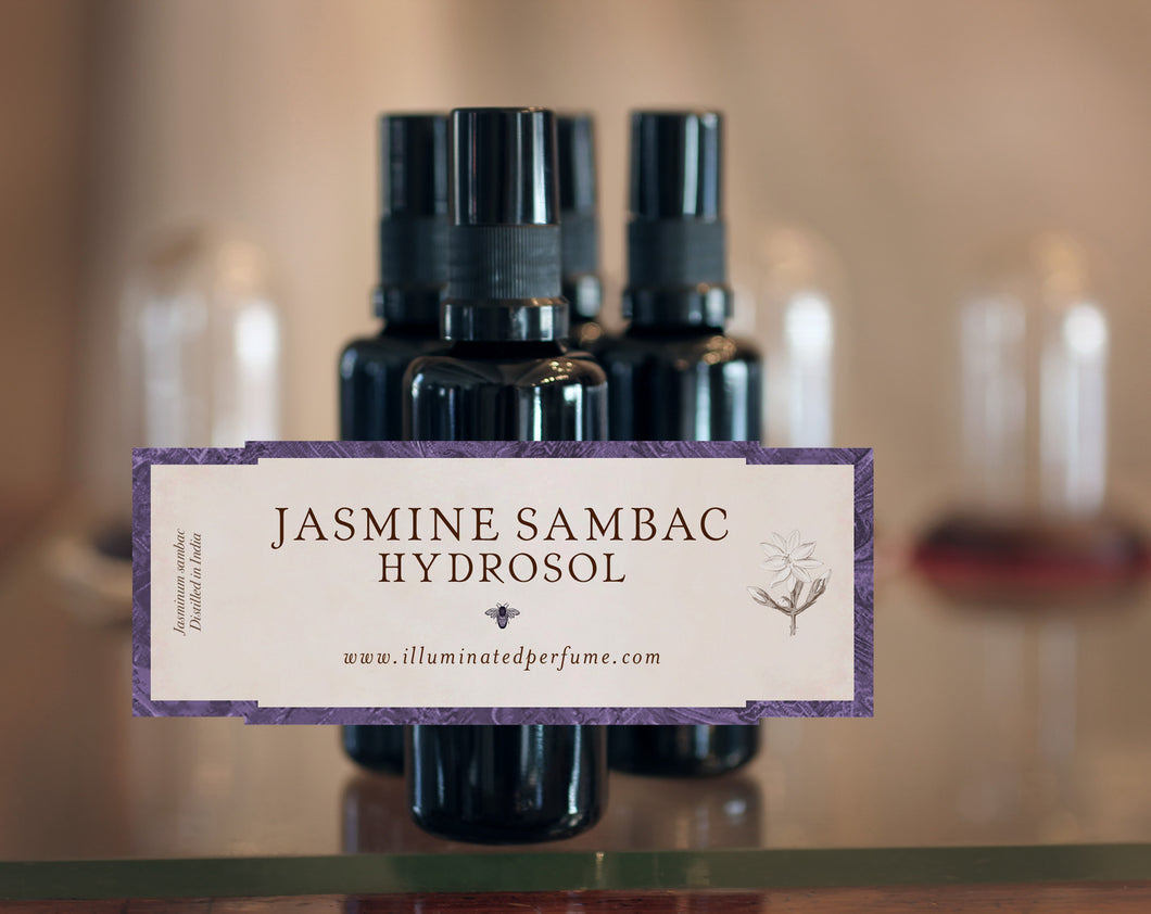 Jasmine Sambac Hydrosol, 50ml violet glass